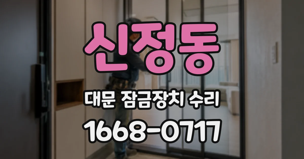 신정동 대문 잠금장치 수리