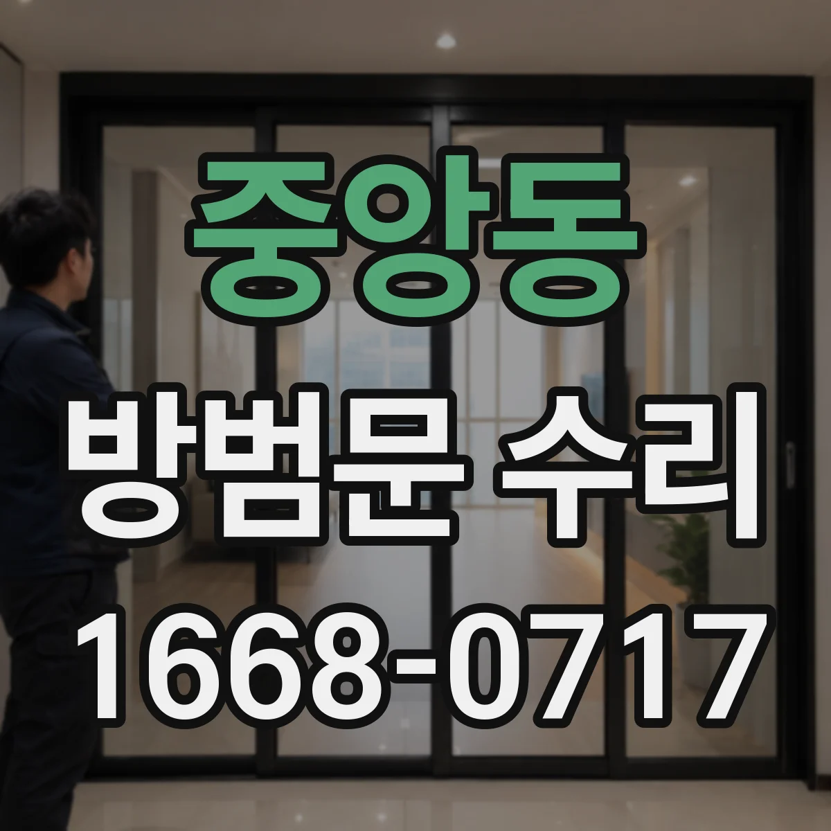 중앙동 방범문 수리