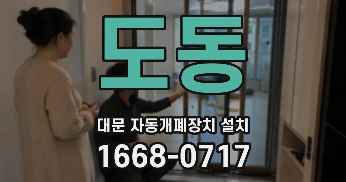 도동 대문 자동개폐장치 설치