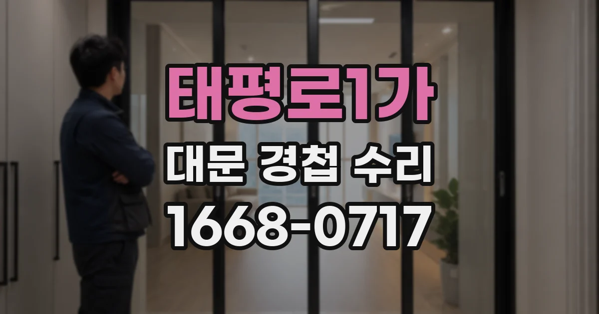 태평로1가 대문 경첩 수리
