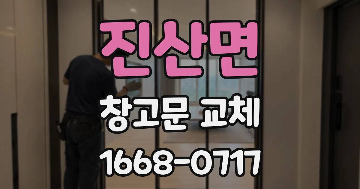 진산면 창고문 교체
