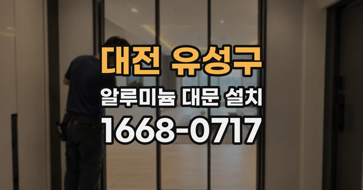 대전 유성구 알루미늄 대문 설치