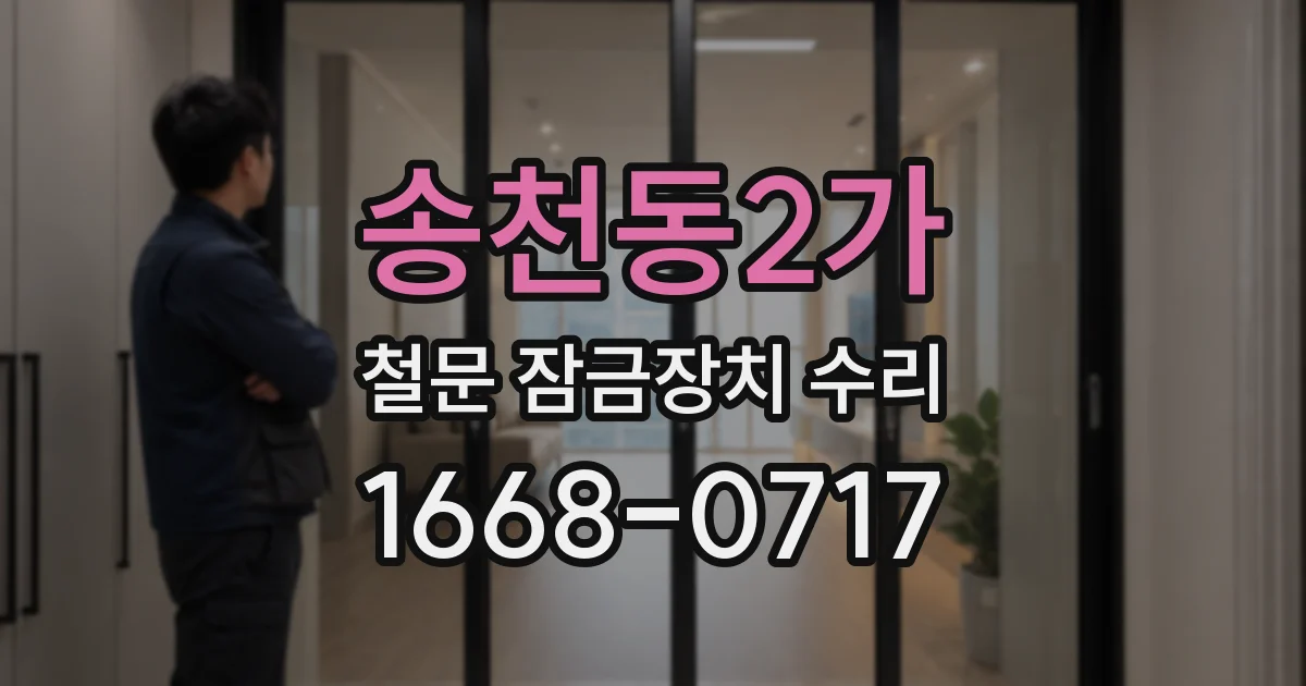 송천동2가 철문 잠금장치 수리