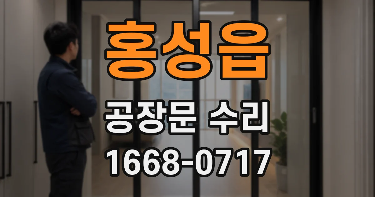 홍성읍 공장문 수리