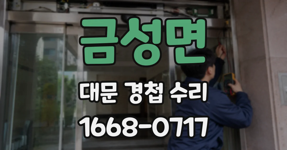 금성면 대문 경첩 수리