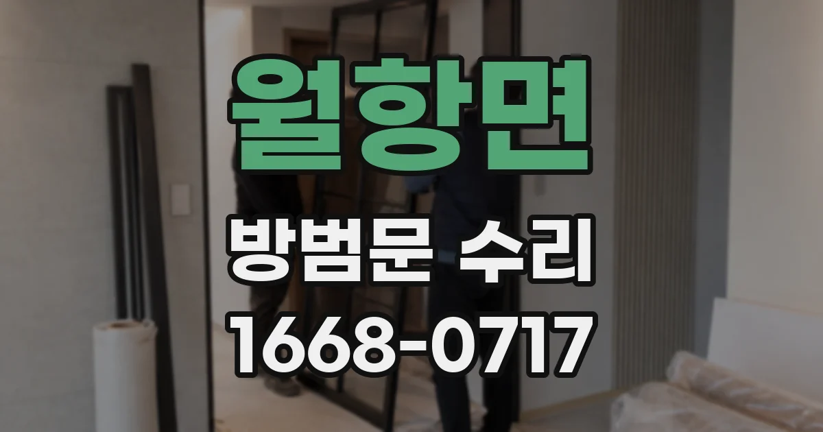 월항면 방범문 수리