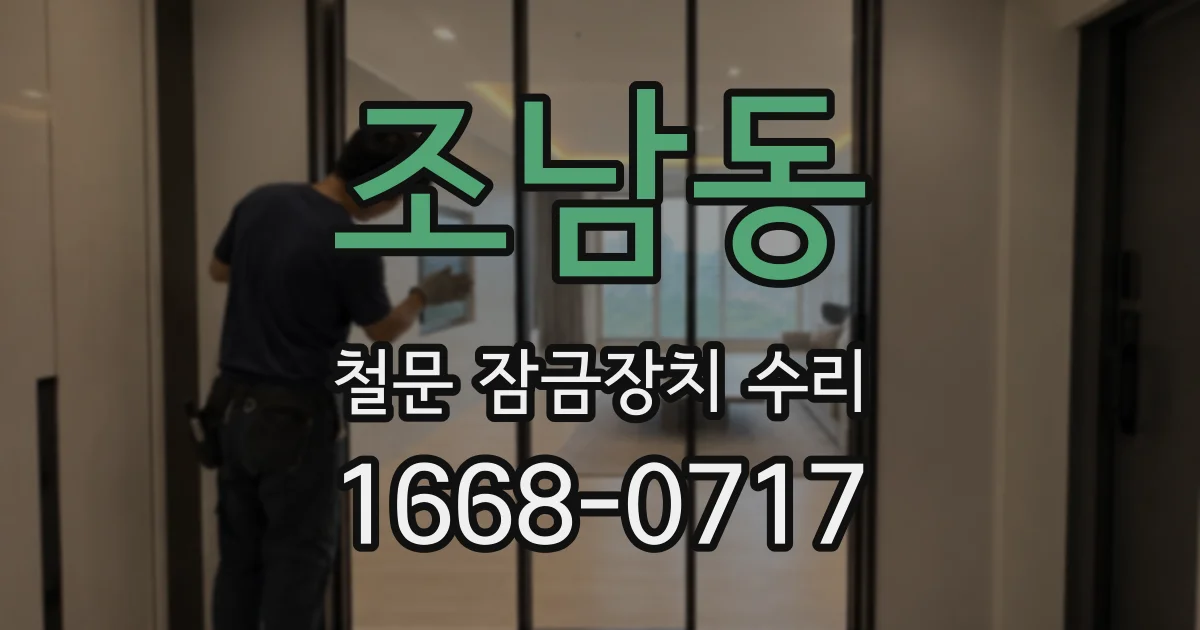 조남동 철문 잠금장치 수리