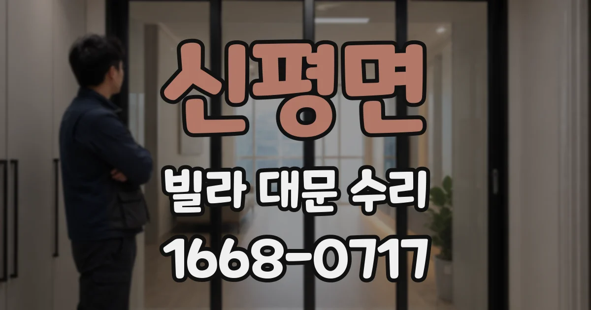 신평면 빌라 대문 수리