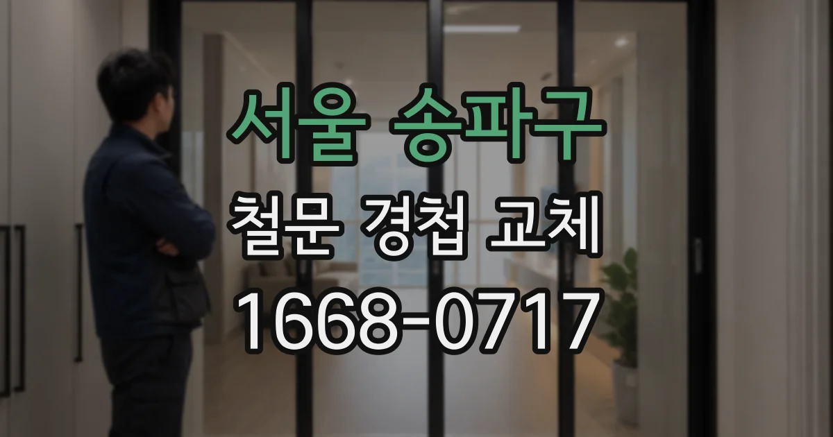 서울 송파구 철문 경첩 교체