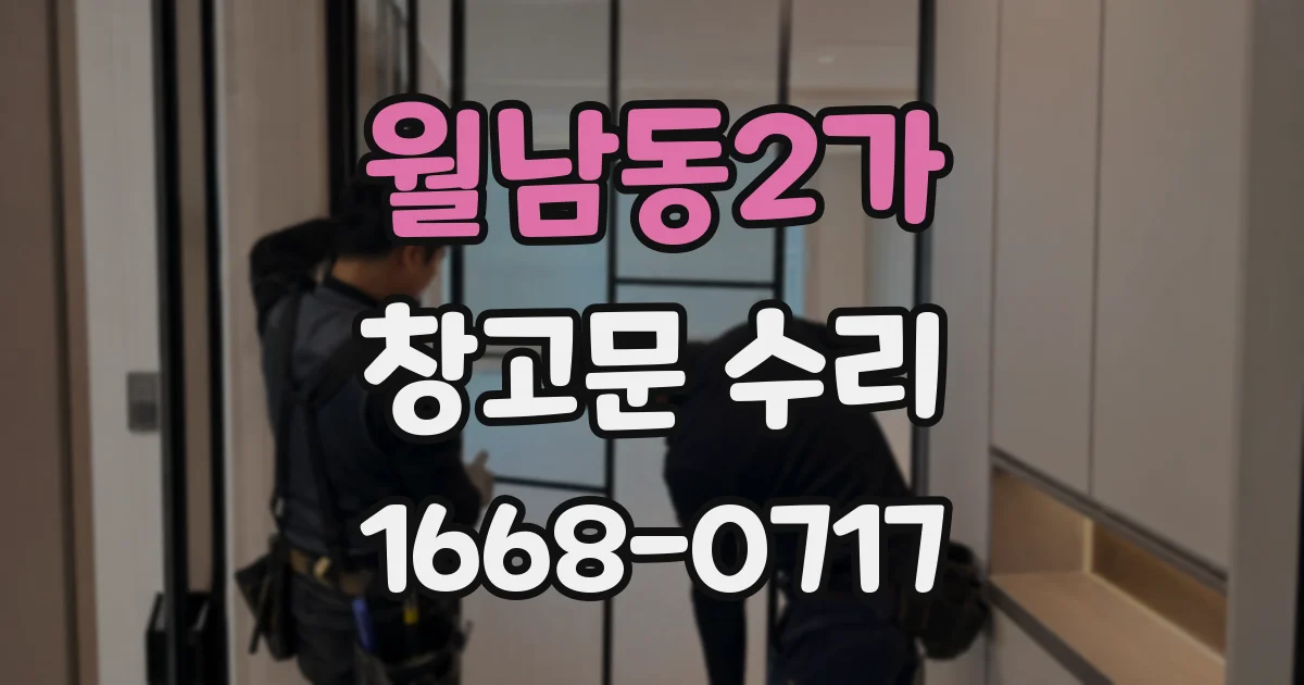 월남동2가 창고문 수리