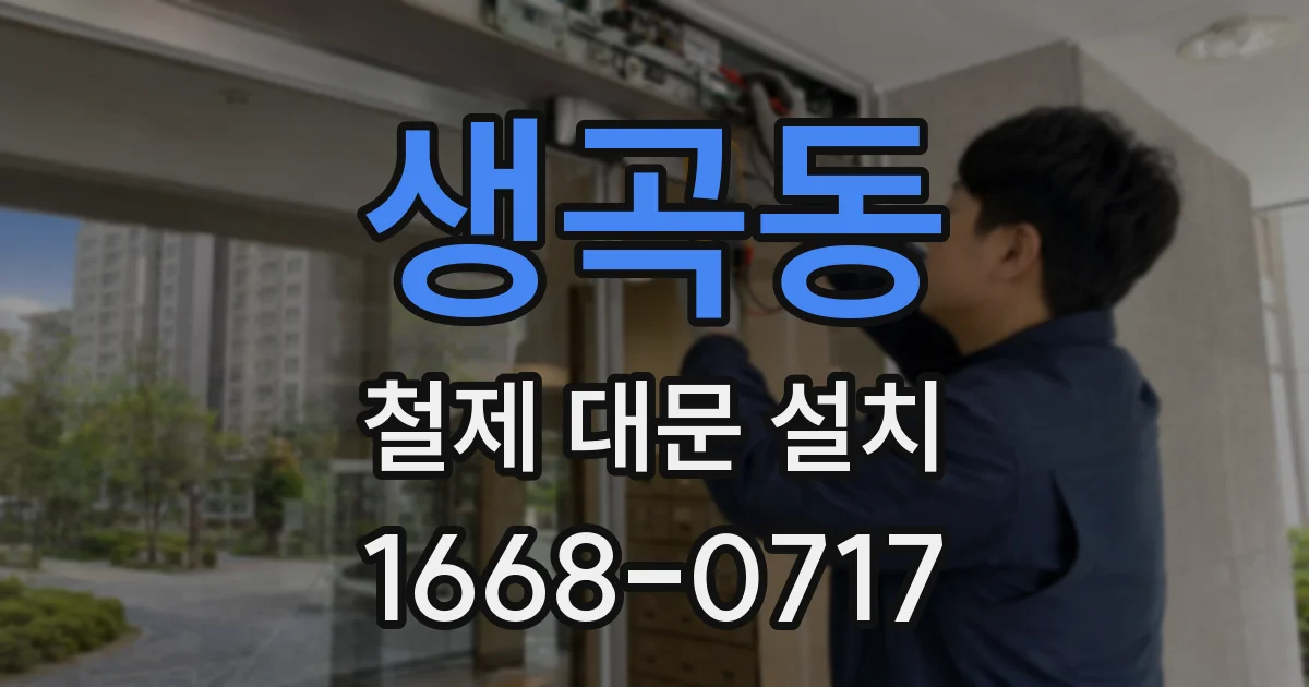 생곡동 철제 대문 설치