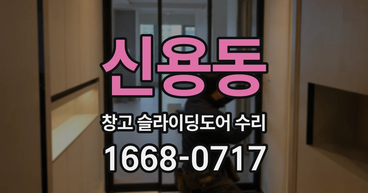 신용동 창고 슬라이딩도어 수리