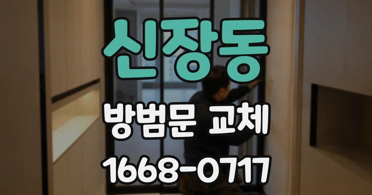 신장동 방범문 교체