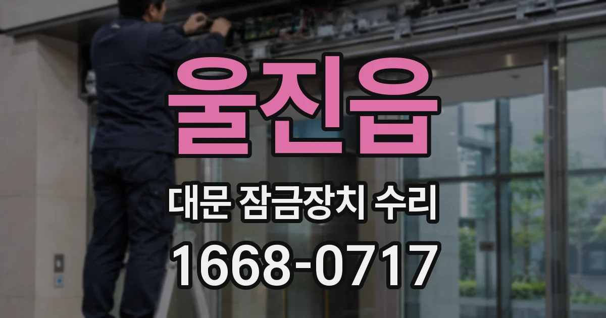울진읍 대문 잠금장치 수리