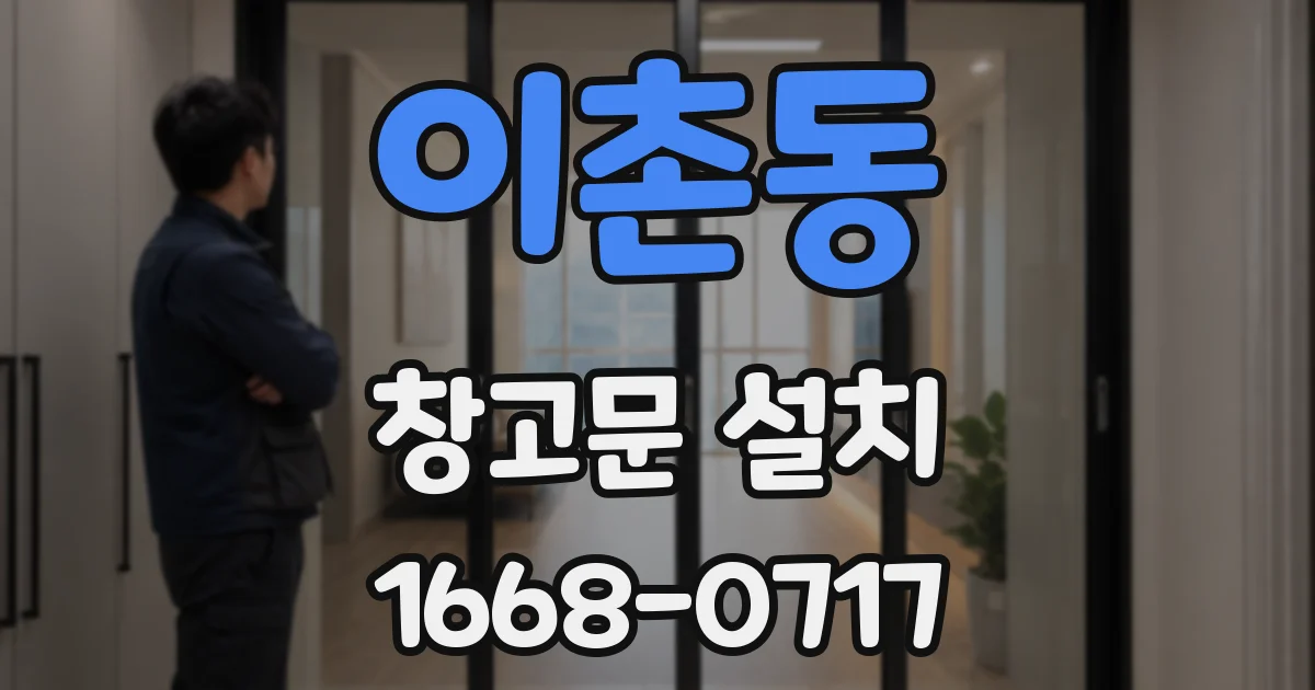 이촌동 창고문 설치