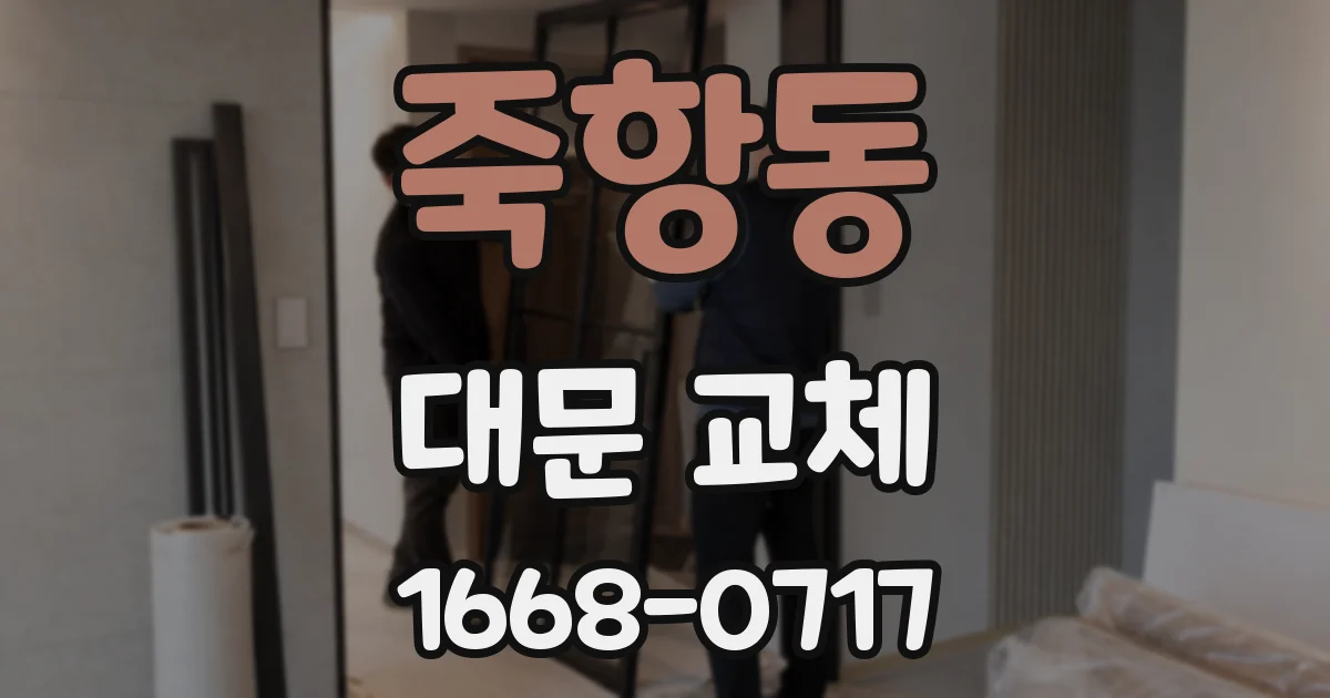 죽항동 대문 교체