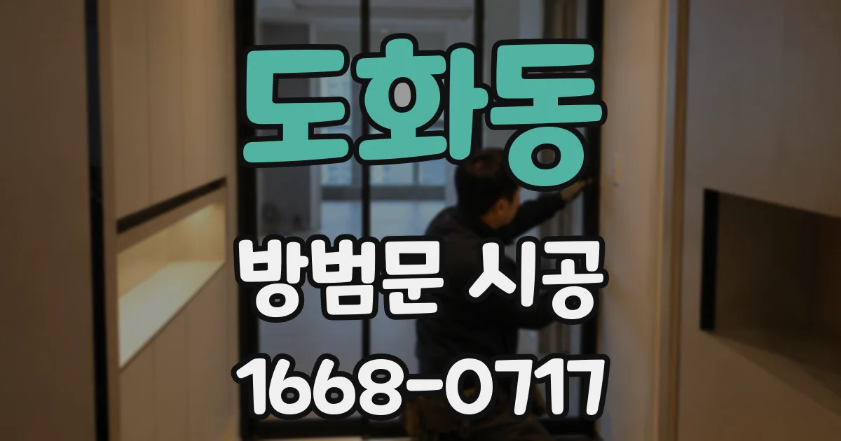 도화동 방범문 시공