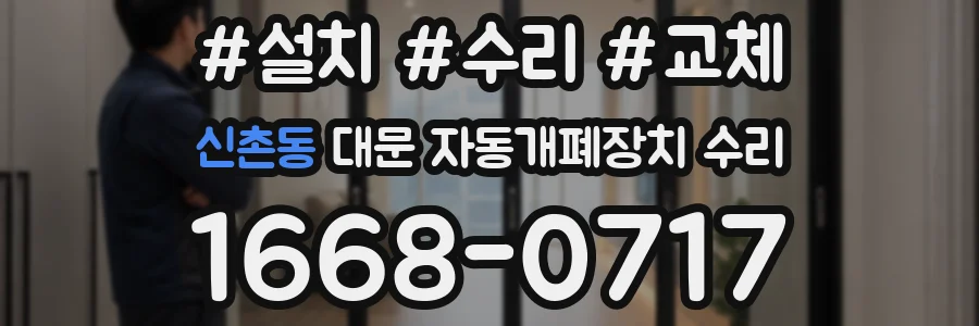 신촌동 대문 자동개폐장치 수리