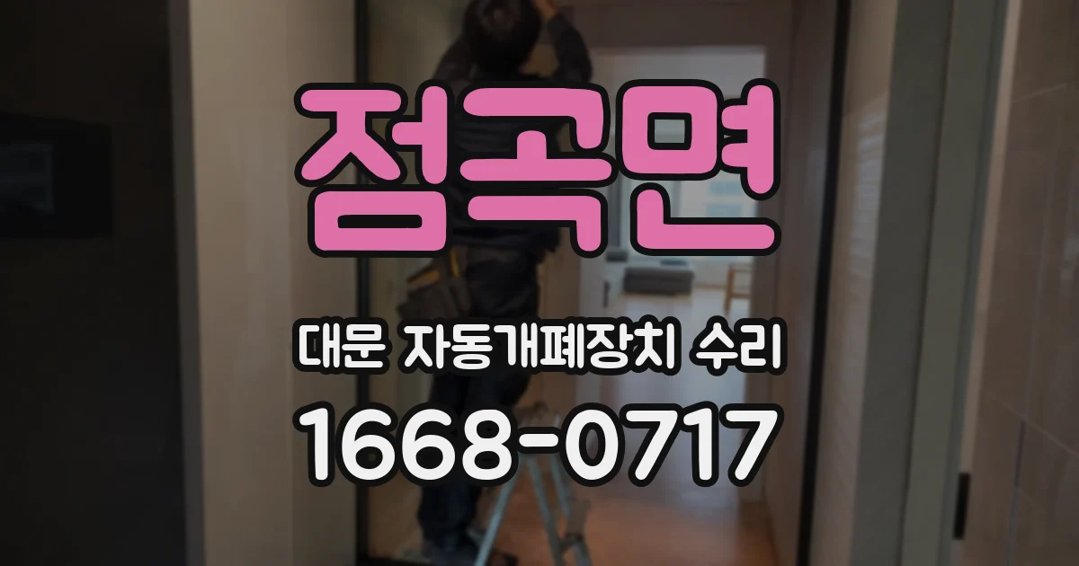 점곡면 대문 자동개폐장치 수리