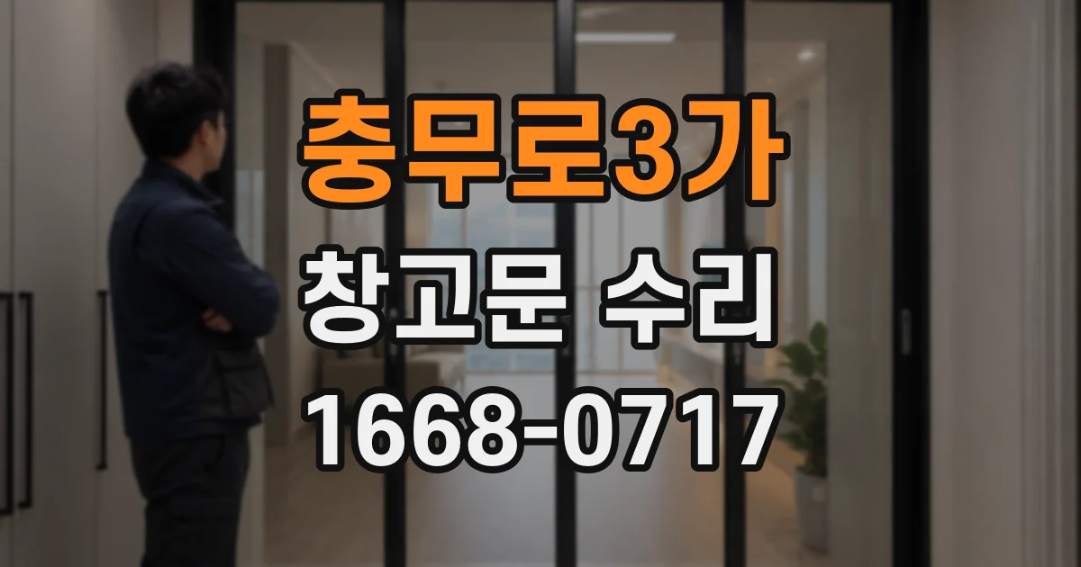 충무로3가 창고문 수리