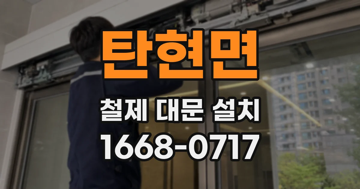 탄현면 철제 대문 설치