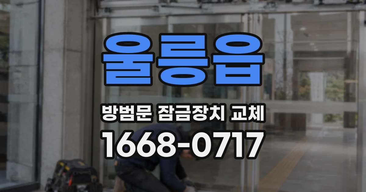 울릉읍 방범문 잠금장치 교체
