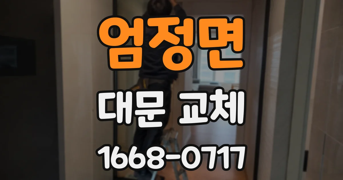 엄정면 대문 교체