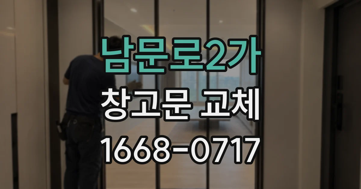 남문로2가 창고문 교체
