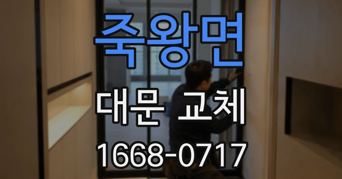 죽왕면 대문 교체