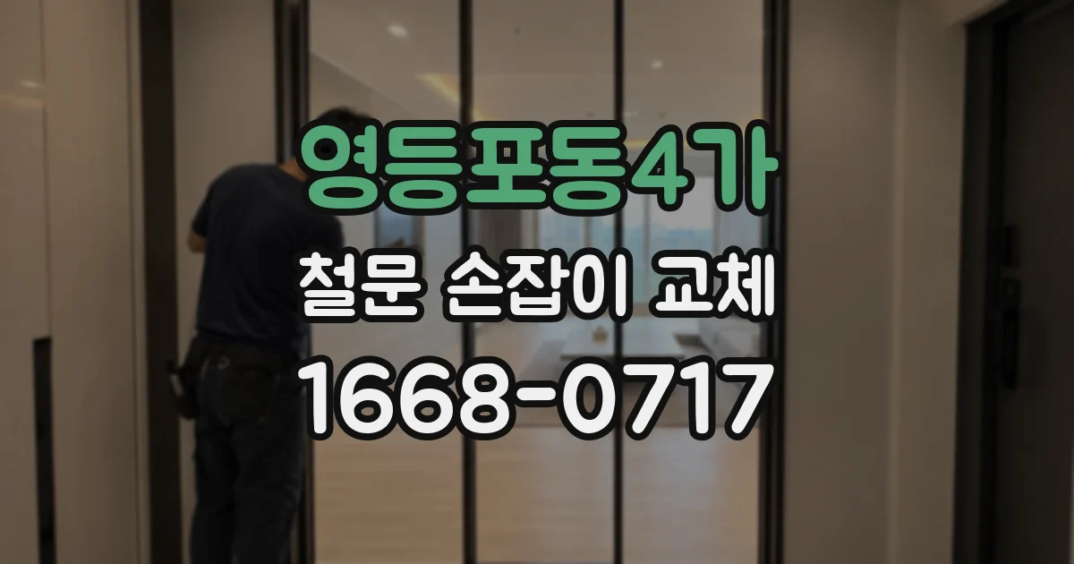 영등포동4가 철문 손잡이 교체