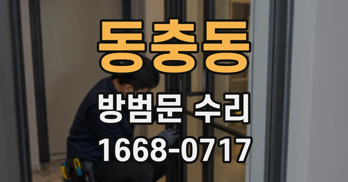 동충동 방범문 수리
