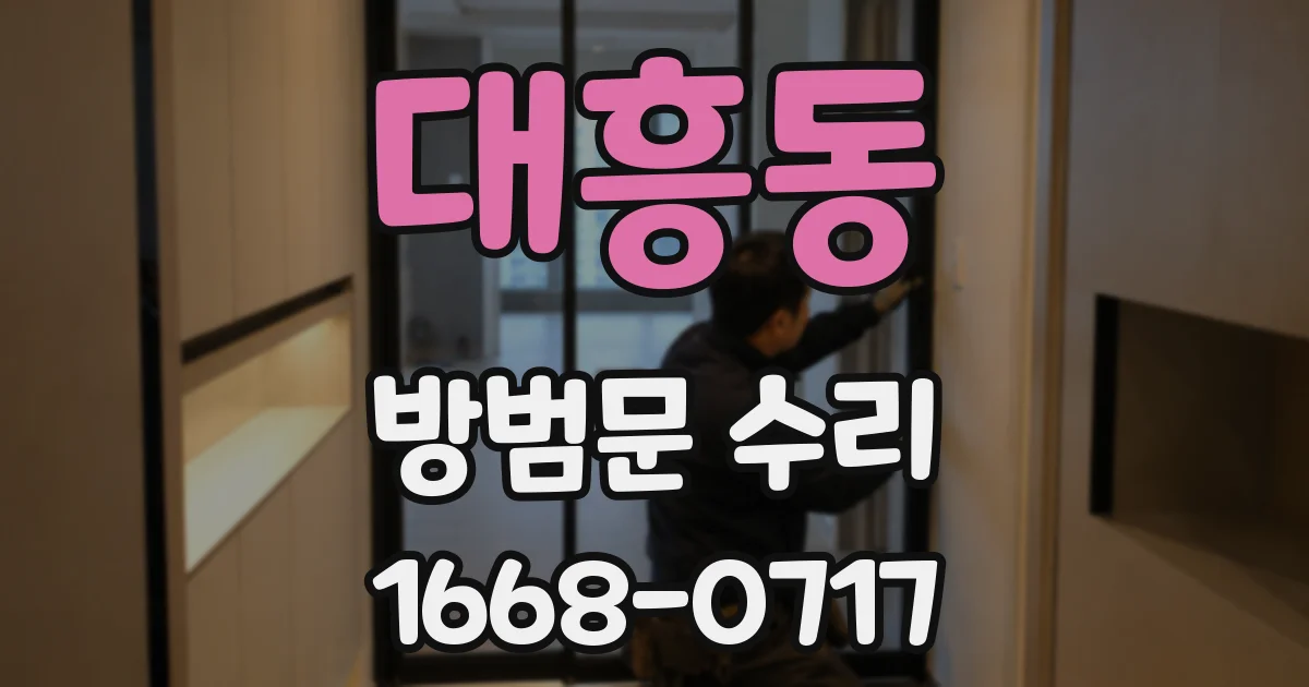 대흥동 방범문 수리
