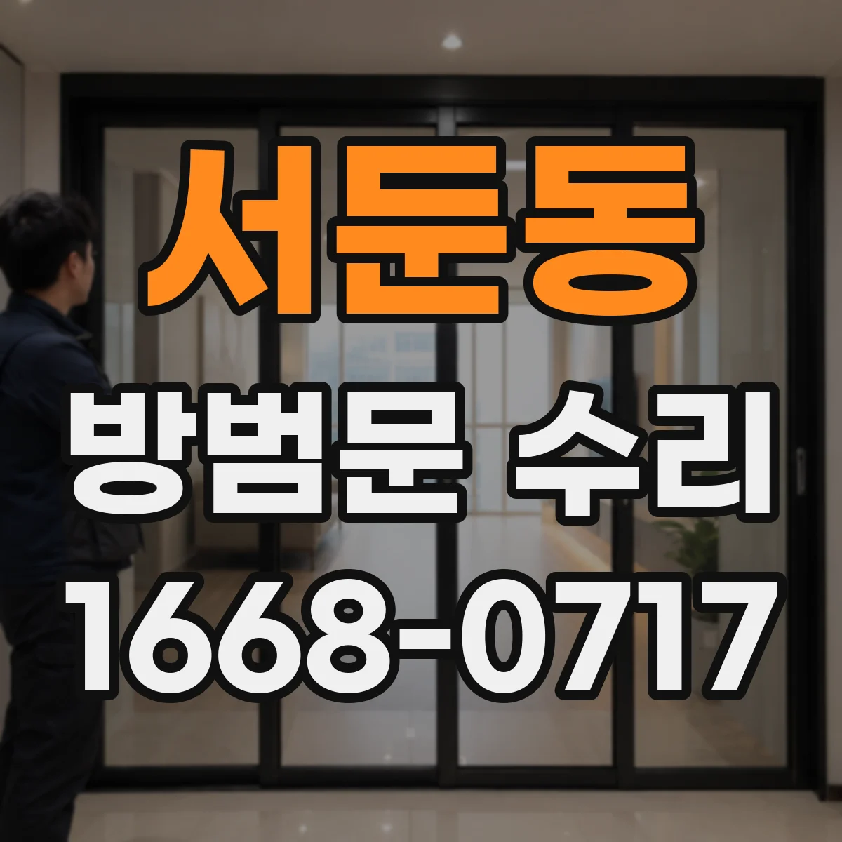 서둔동 방범문 수리