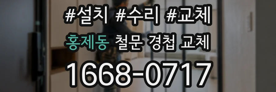 홍제동 철문 경첩 교체