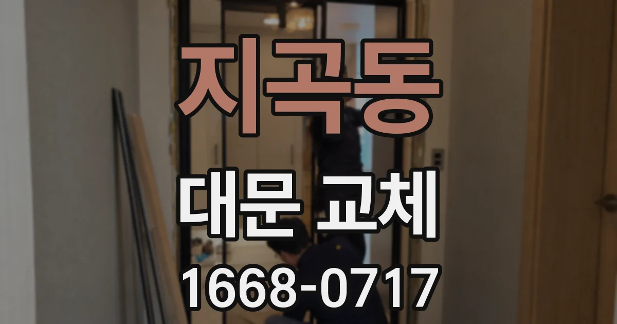 지곡동 대문 교체