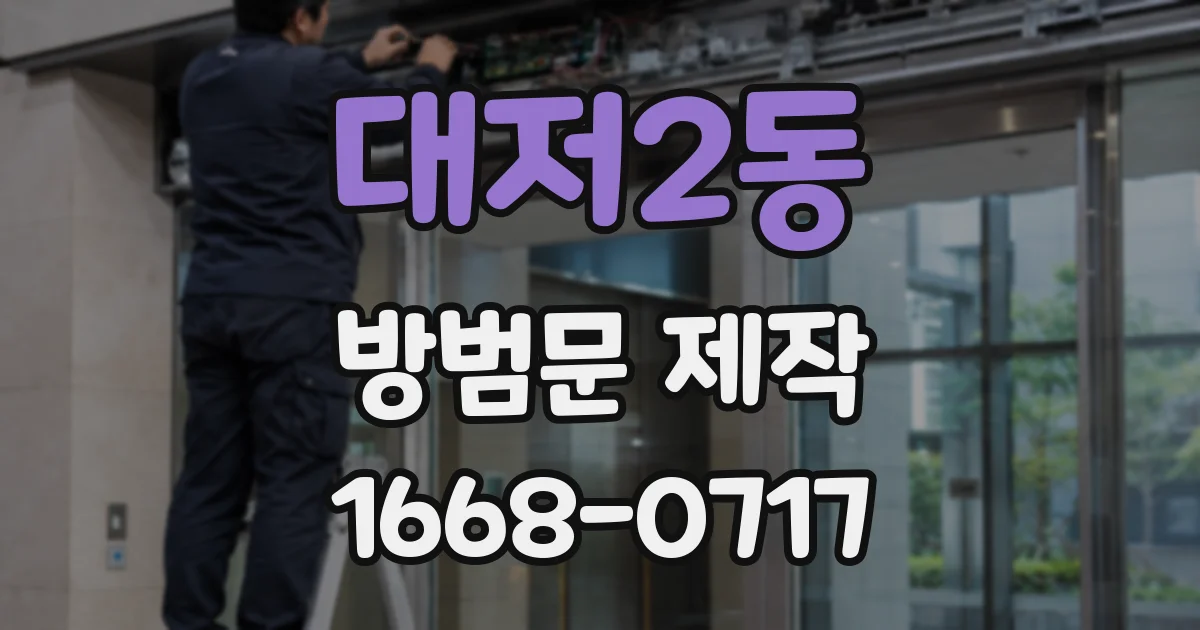 대저2동 방범문 제작