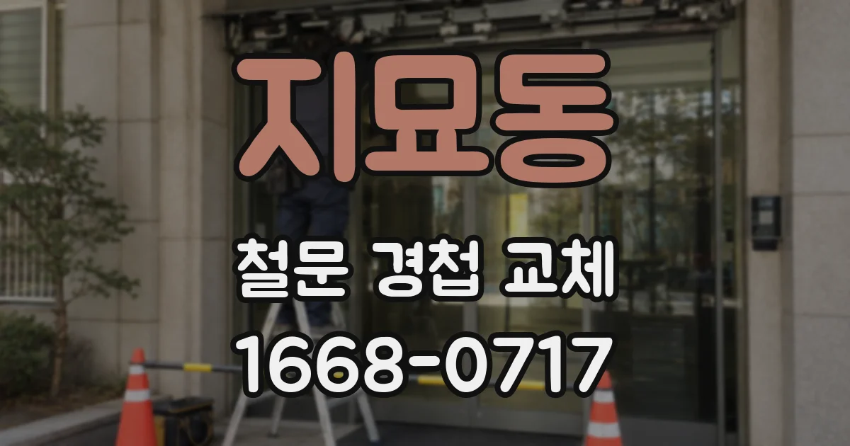 지묘동 철문 경첩 교체