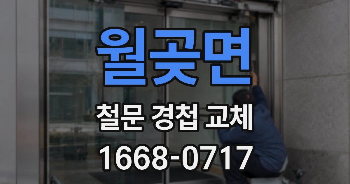 월곶면 철문 경첩 교체