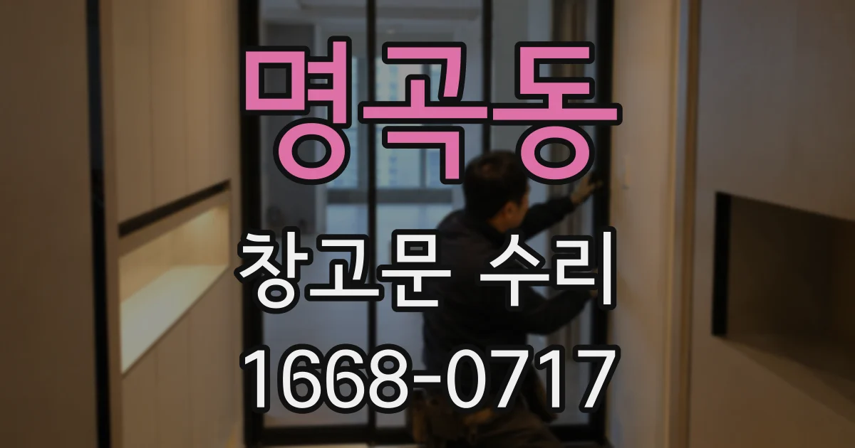 명곡동 창고문 수리