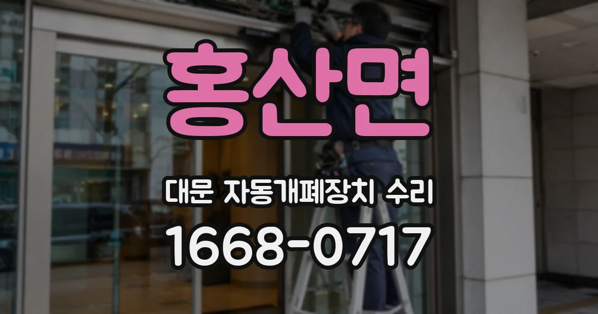 홍산면 대문 자동개폐장치 수리