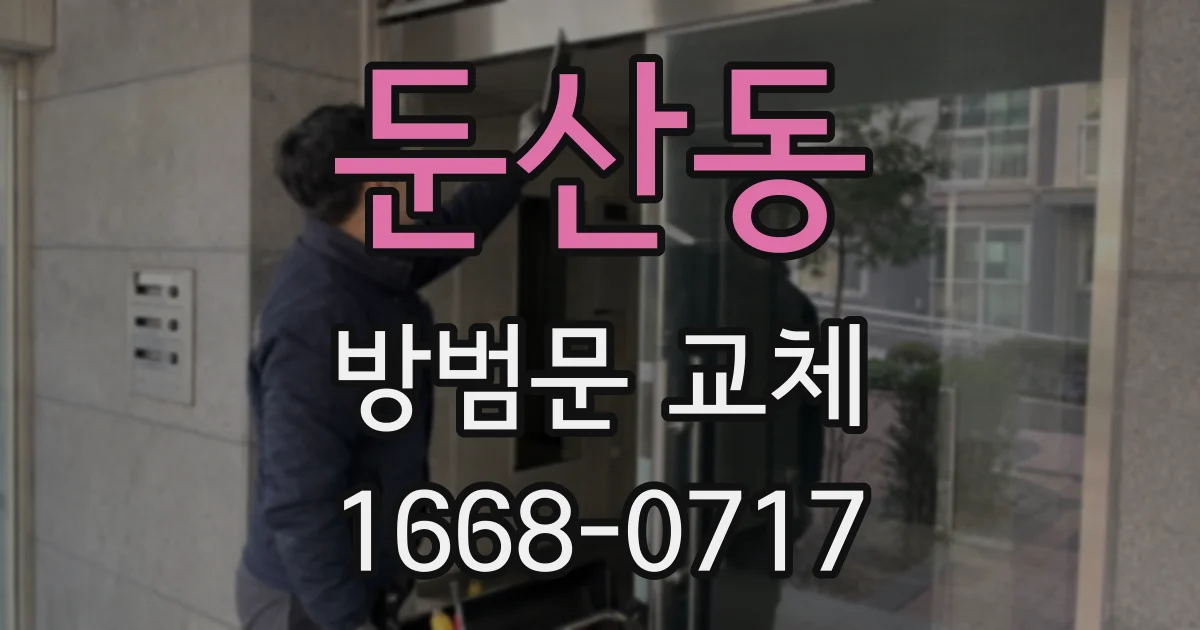 둔산동 방범문 교체