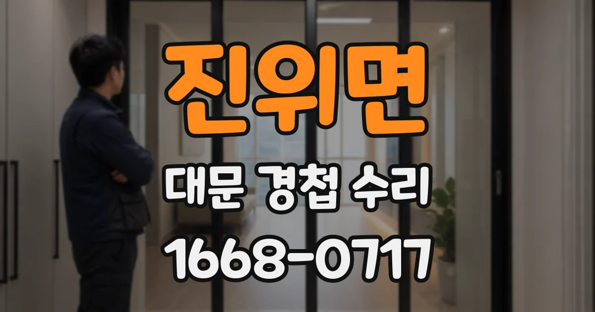 진위면 대문 경첩 수리