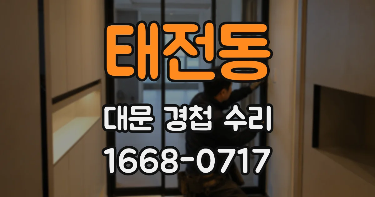 태전동 대문 경첩 수리