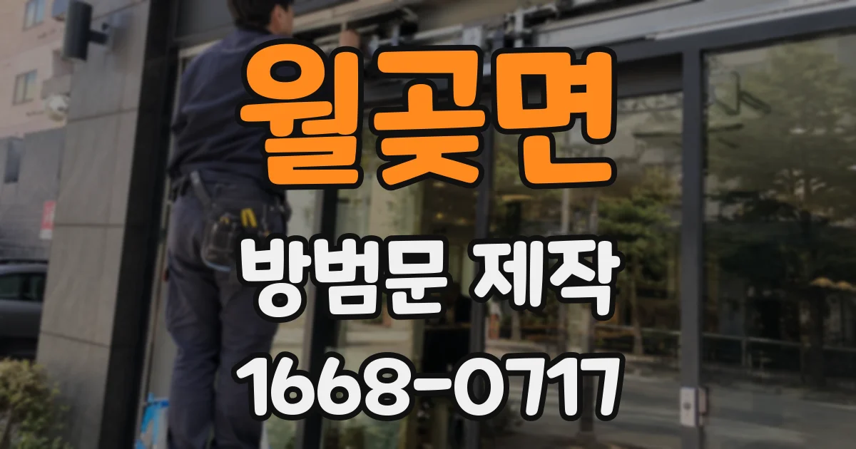 월곶면 방범문 제작