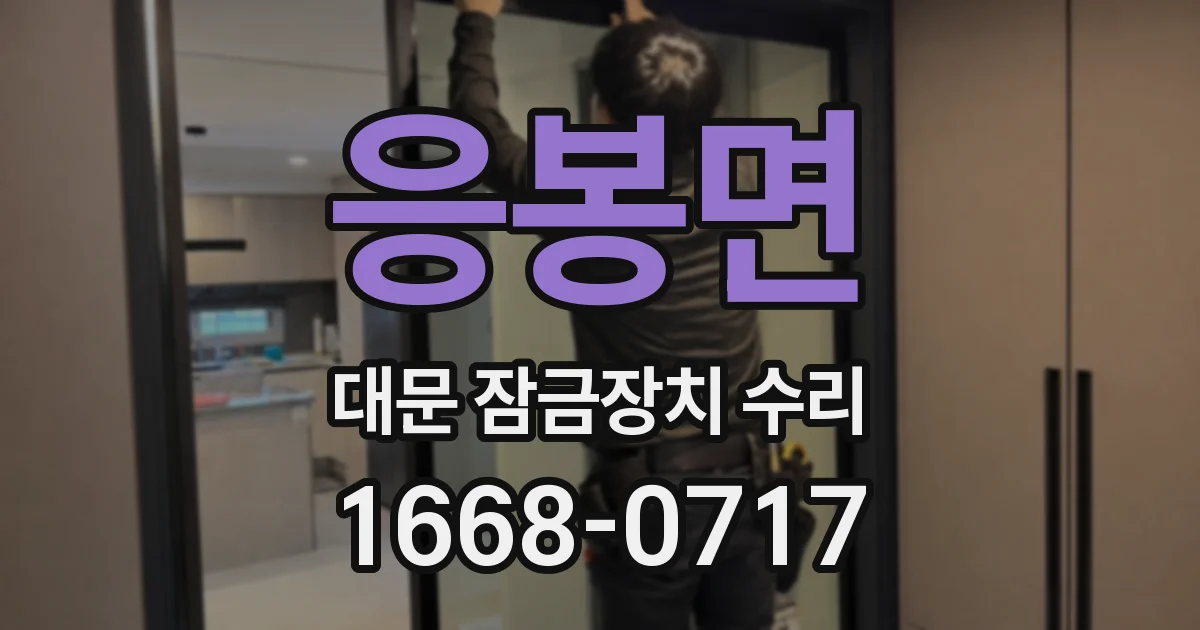 응봉면 대문 잠금장치 수리