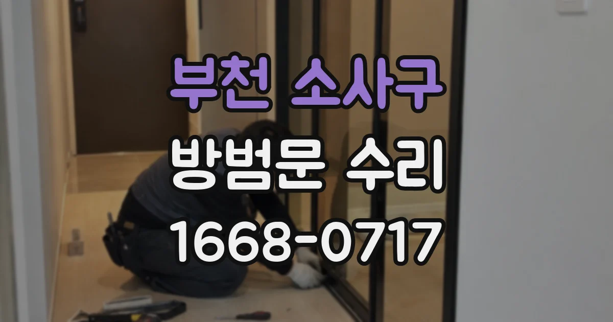 부천 소사구 방범문 수리