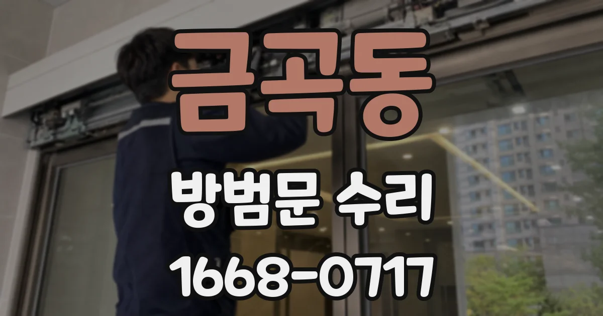 금곡동 방범문 수리