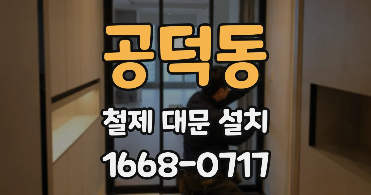 공덕동 철제 대문 설치