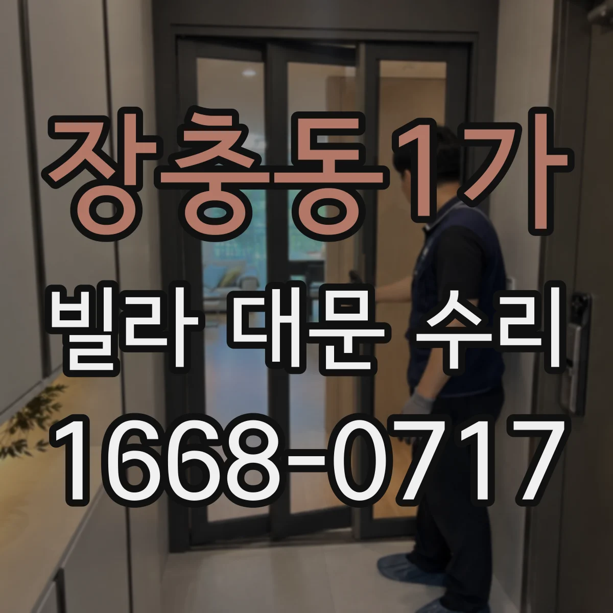 장충동1가 빌라 대문 수리