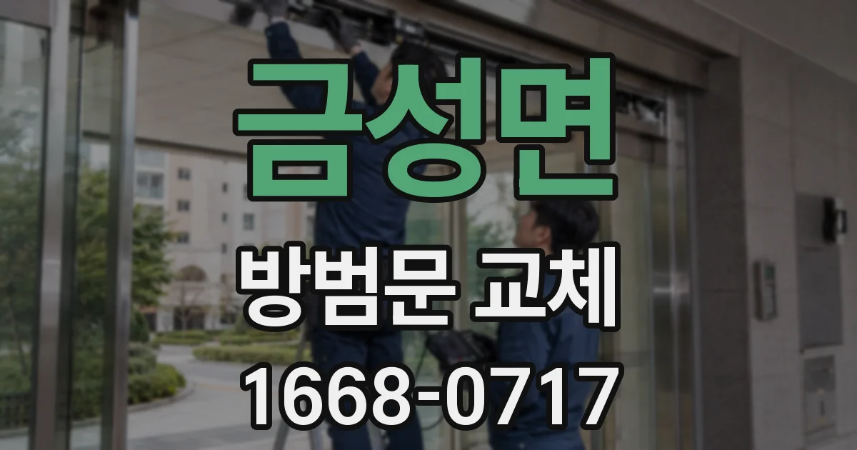 금성면 방범문 교체